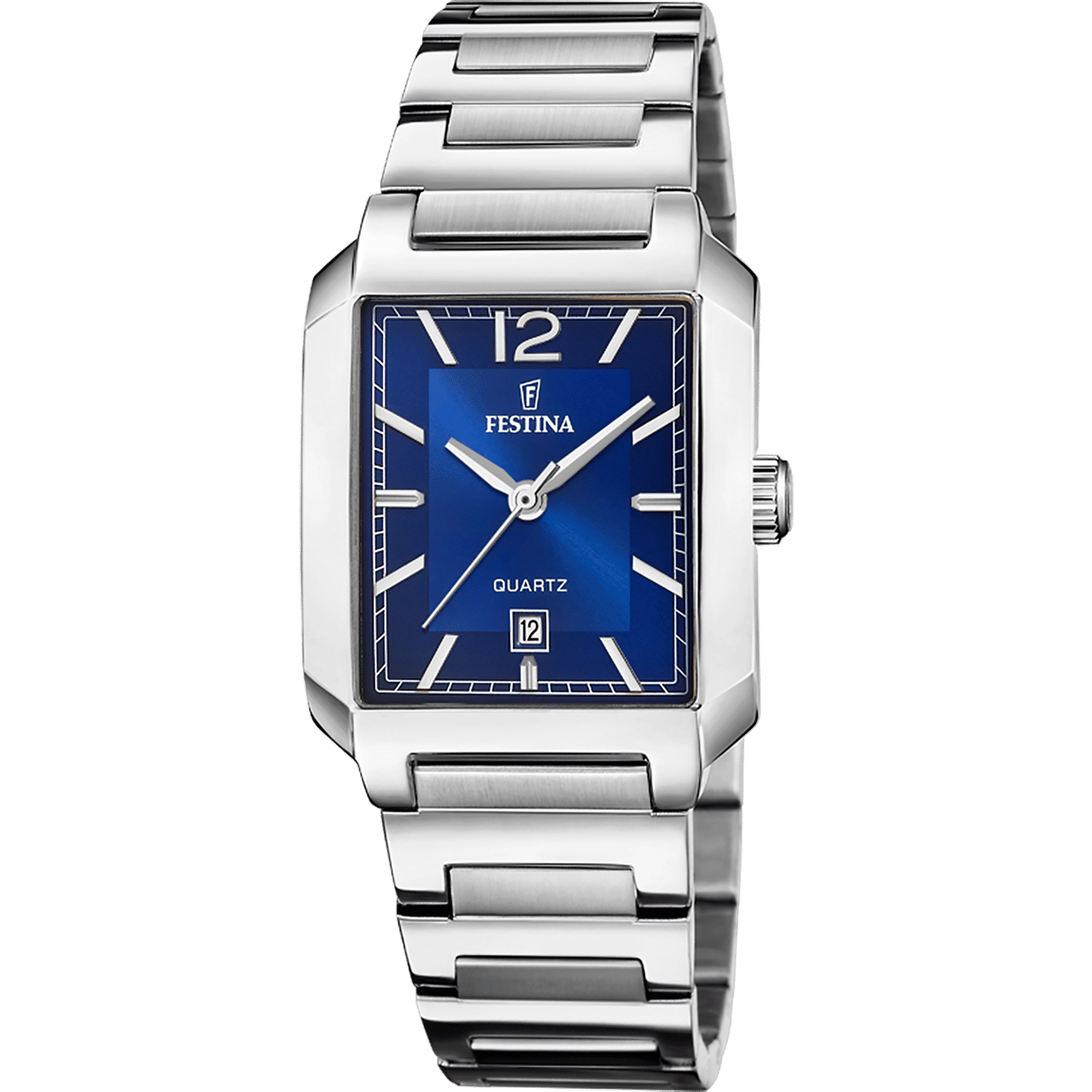 Festina F20679/3 Damenuhr Quarz Eckig Blau • Eckiges Gehäuse • 5 ATM Wasserdicht