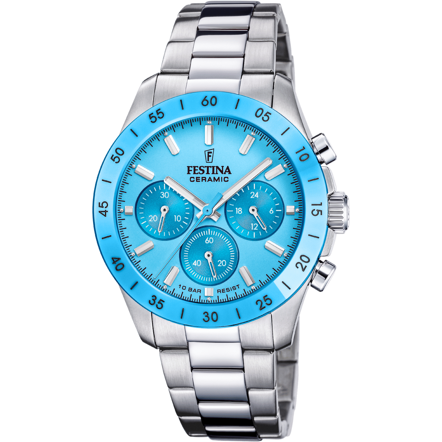 Festina Ceramic Chronograph F20693/3 Damen • Keramikgehäuse • Chronograph