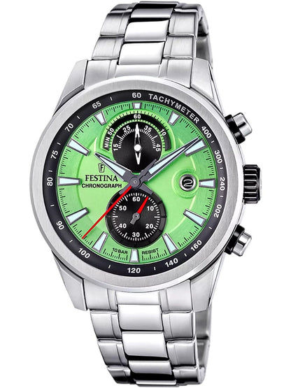 Festina Timeless Chronograph F20694/3 Herren • Miyota OS11 Quarzwerk • Tachymeter-Lünette