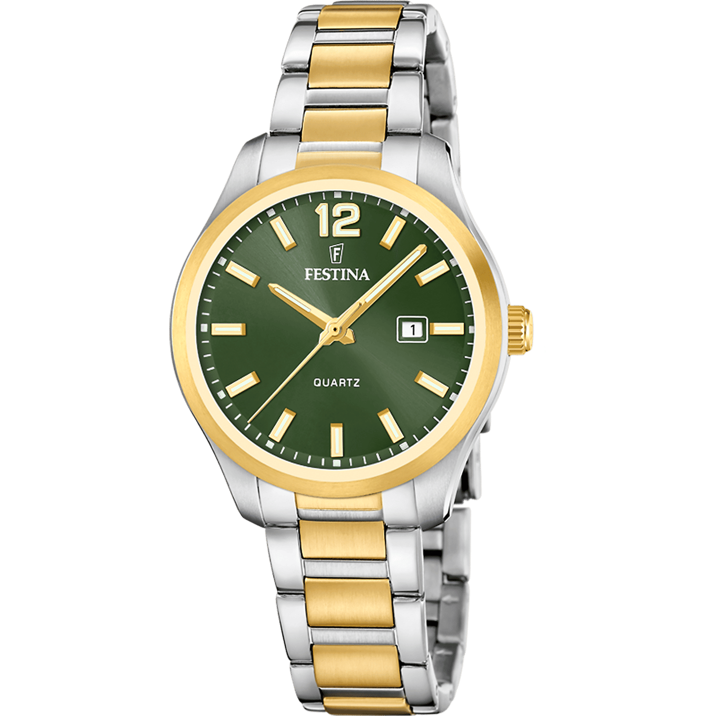 Festina F20739/4 Damenuhr Grün • Quarzwerk • 5 ATM