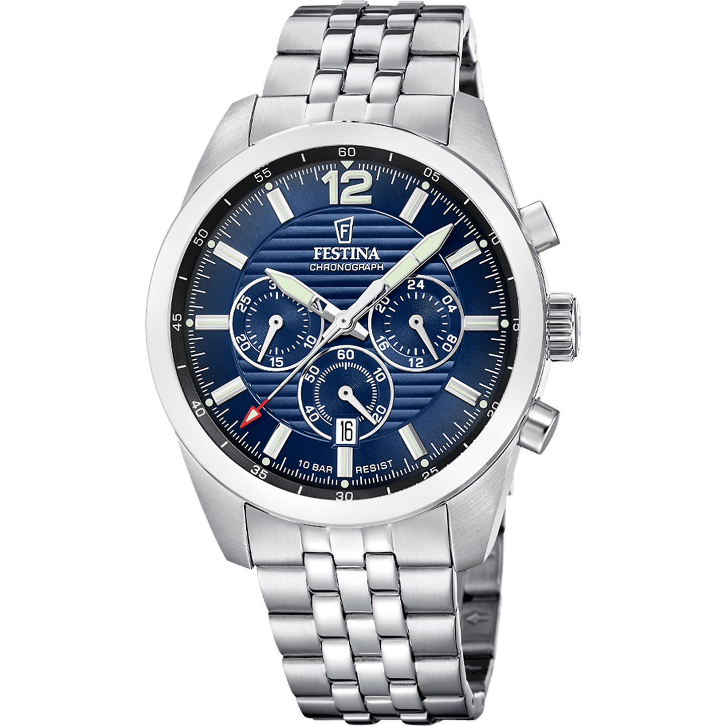 Festina F20742/4 Herren Chronograph Blau • 44mm Gehäuse • 10 ATM Wasserdicht