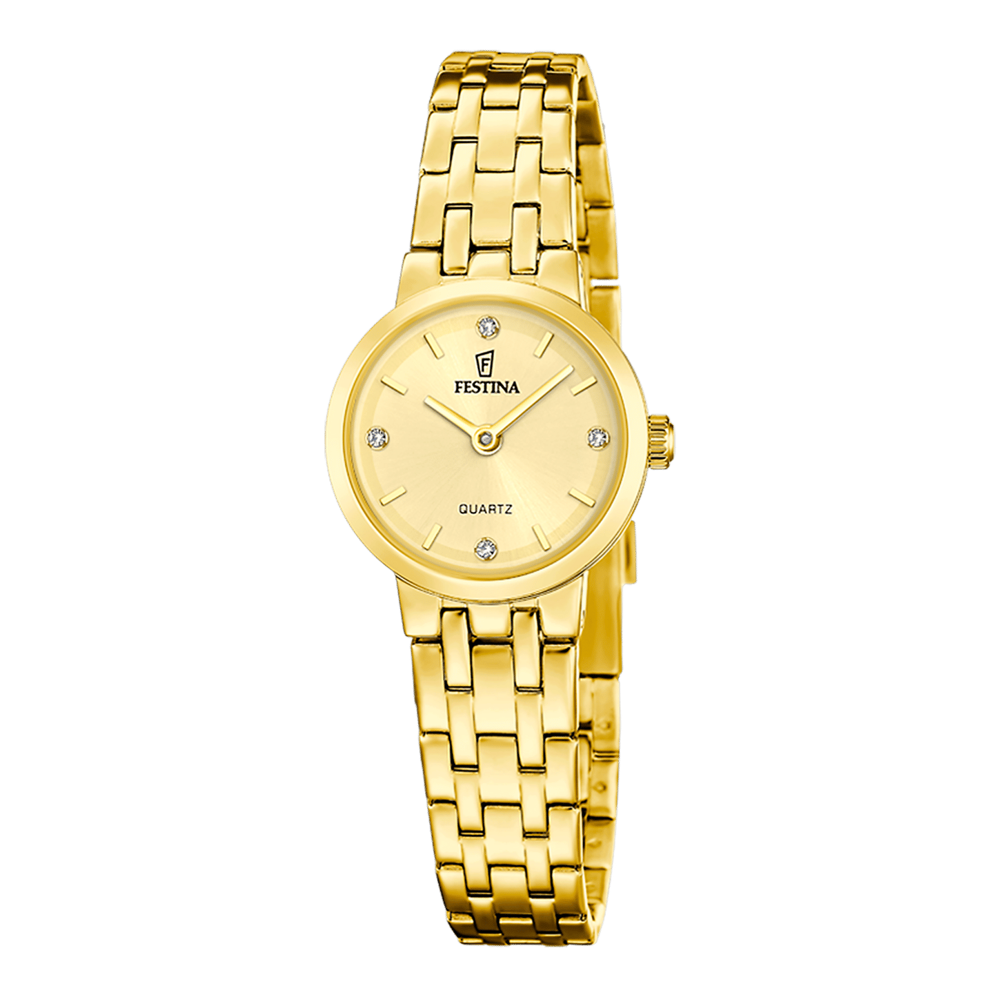 Festina Mademoiselle F20748/2 Damenuhr Gold • Quarzwerk • 5 ATM