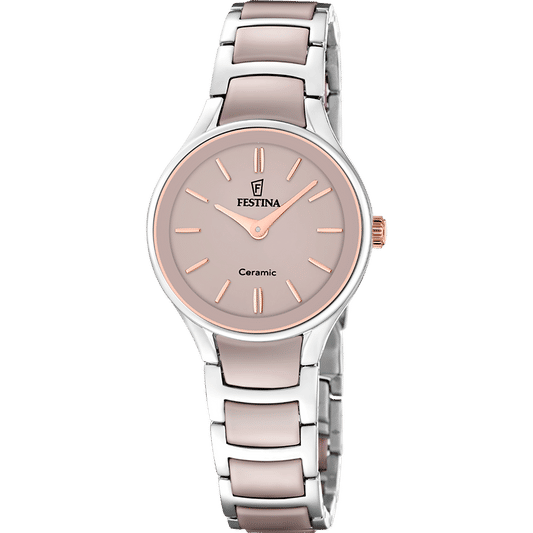 Festina F20752/2 Damen-Armbanduhr Roségold • Keramikgehäuse • Quarzwerk MIYOTA