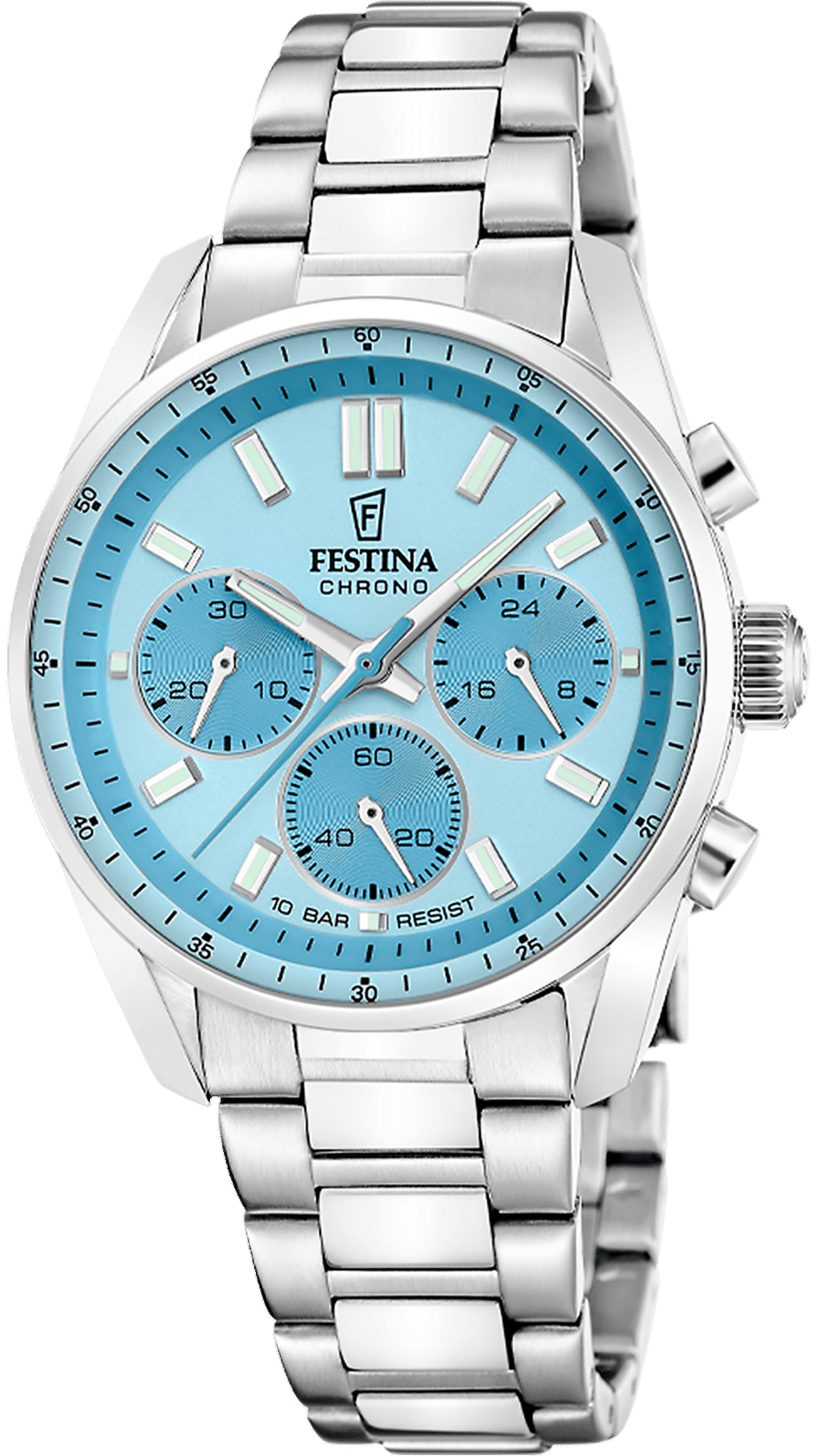 Festina Boyfriend F20753/2 Chronograph Unisex • Blau Edelstahl • Quarz