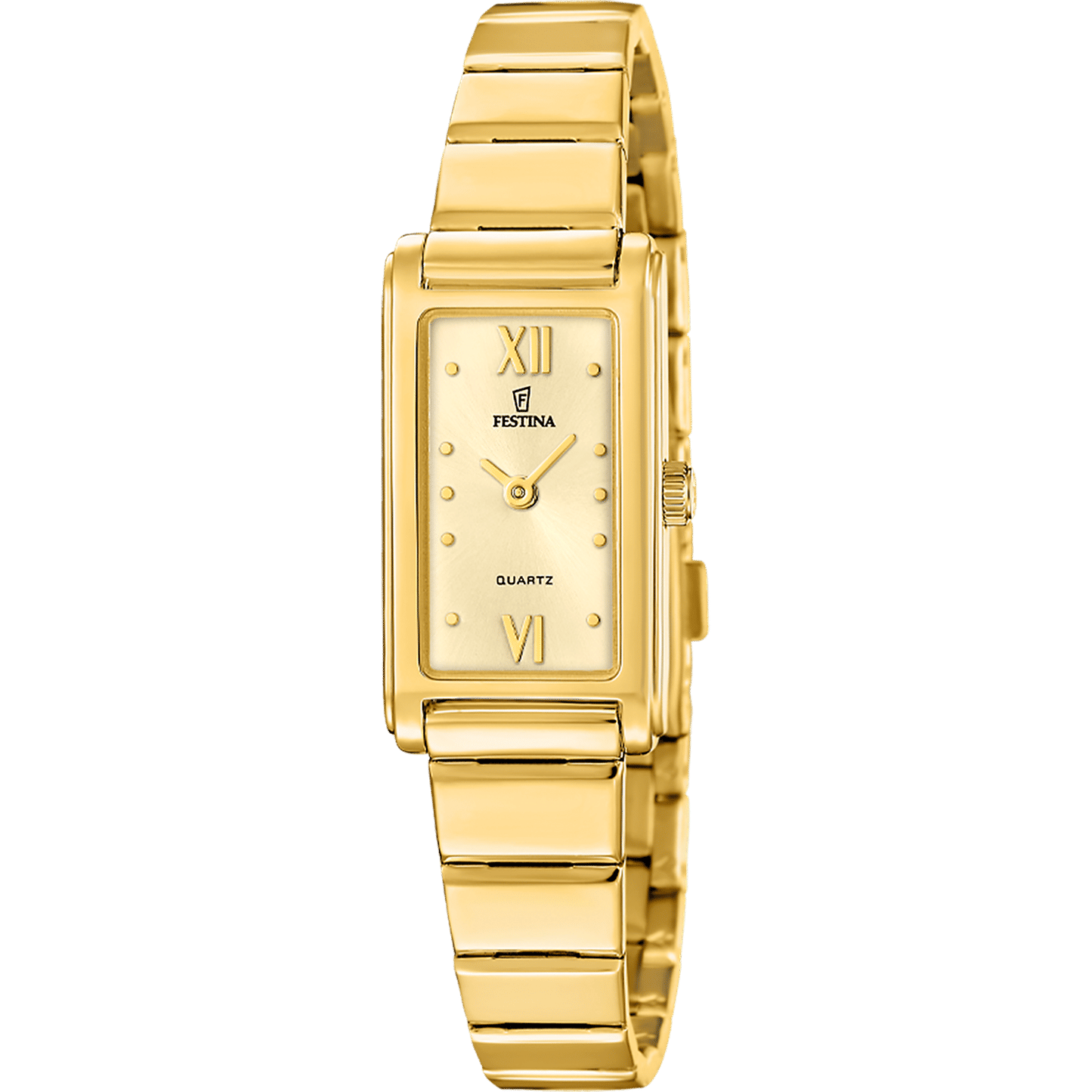 Festina Mademoiselle F20768/2 Damen Armbanduhr Gold • Mineralglas • Edelstahlarmband