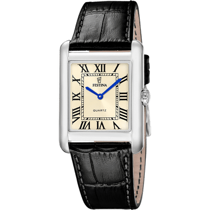 Festina On The Square F20771/2 Herren • Rechteckiges Edelstahlgehäuse • Quarzwerk MIYOTA