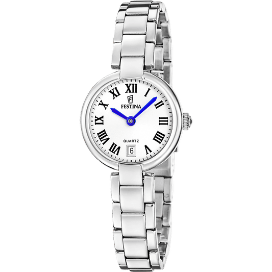 Festina Mademoiselle F20784/2 Damen Armbanduhr • Edelstahlgehäuse • Silberfarbenes Armband