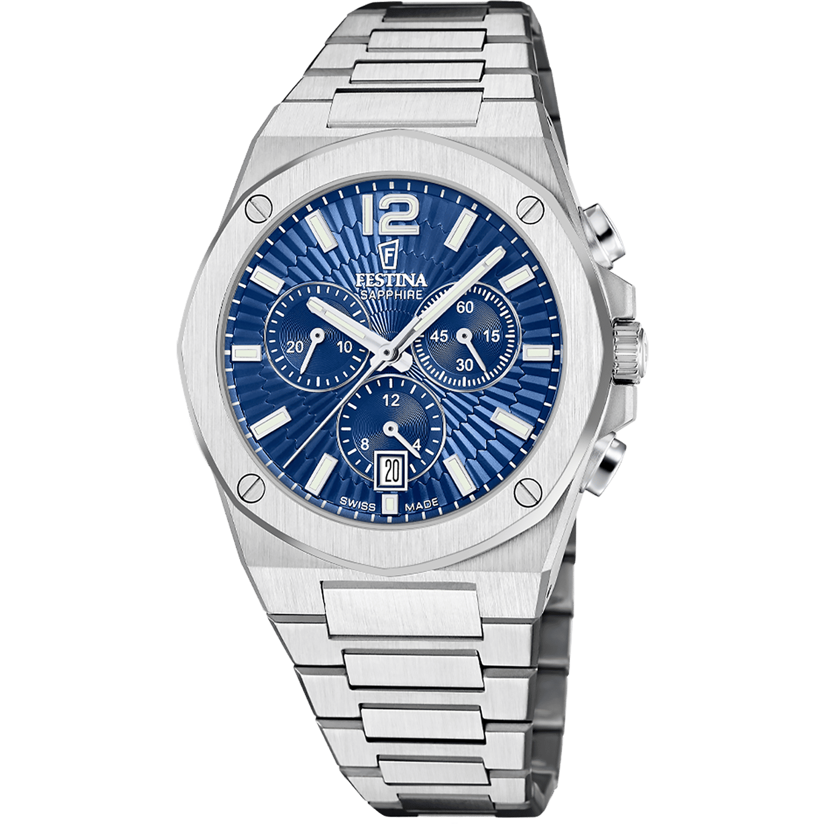 Festina Swiss Made F22002/2 Vallee Herrenuhr • Saphirglas • Chronograph