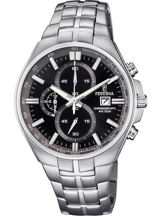 Festina Timeless Chronograph F6862/4 Herrenuhr • Mineralglas • Tachymeter