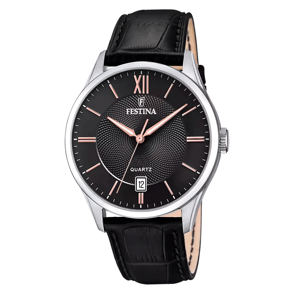 Festina Classics F20426/6 Herrklocka Svart • Mineralglas • Japanskt Kvarturverk
