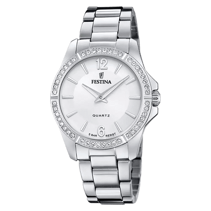 Festina Mademoiselle F20593/1 Dam • Rostfritt stålboett • Mineralglas