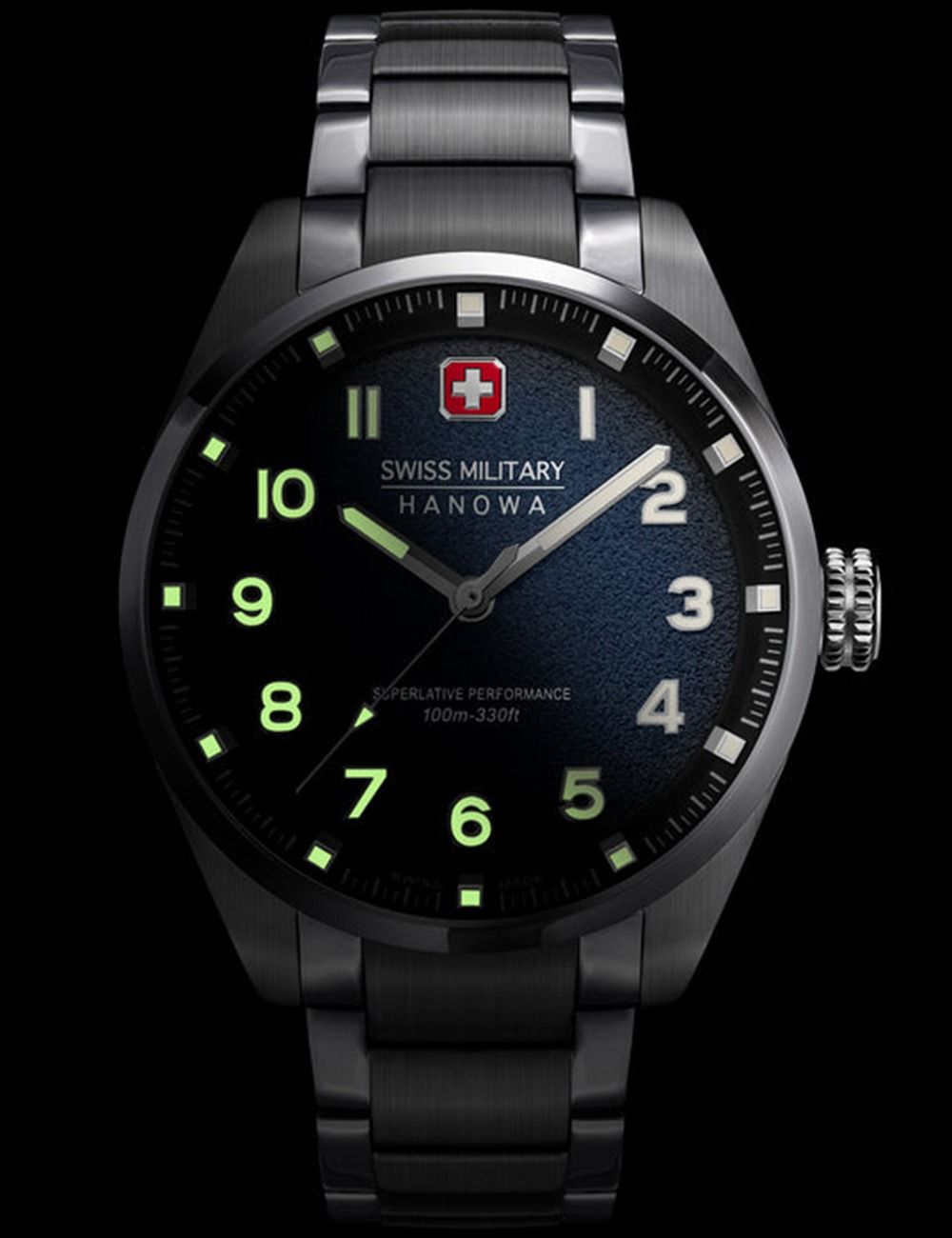 Swiss Military Hanowa Greyhound SMWGG0001504 Herren • Sportliche 42mm Edelstahluhr • 10 ATM Wasserdicht, Bild 2