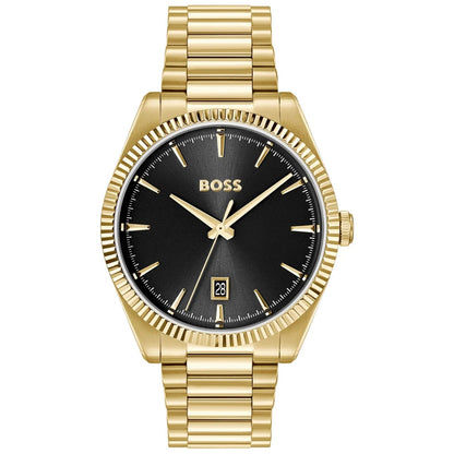 BOSS Cheswick 1514312 Herrenuhr • Goldfarben • Mineralglas