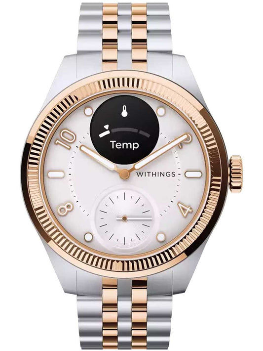 Withings ScanWatch Nova Brilliant HWA10-MODEL 11-ALL Damen • Hybrid-Smartwatch Bicolor • 5 ATM Wasserdicht