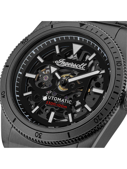 Ingersoll The Scovill I13902 Herrenuhr Schwarz • Automatikwerk • 10 ATM, Bild 2