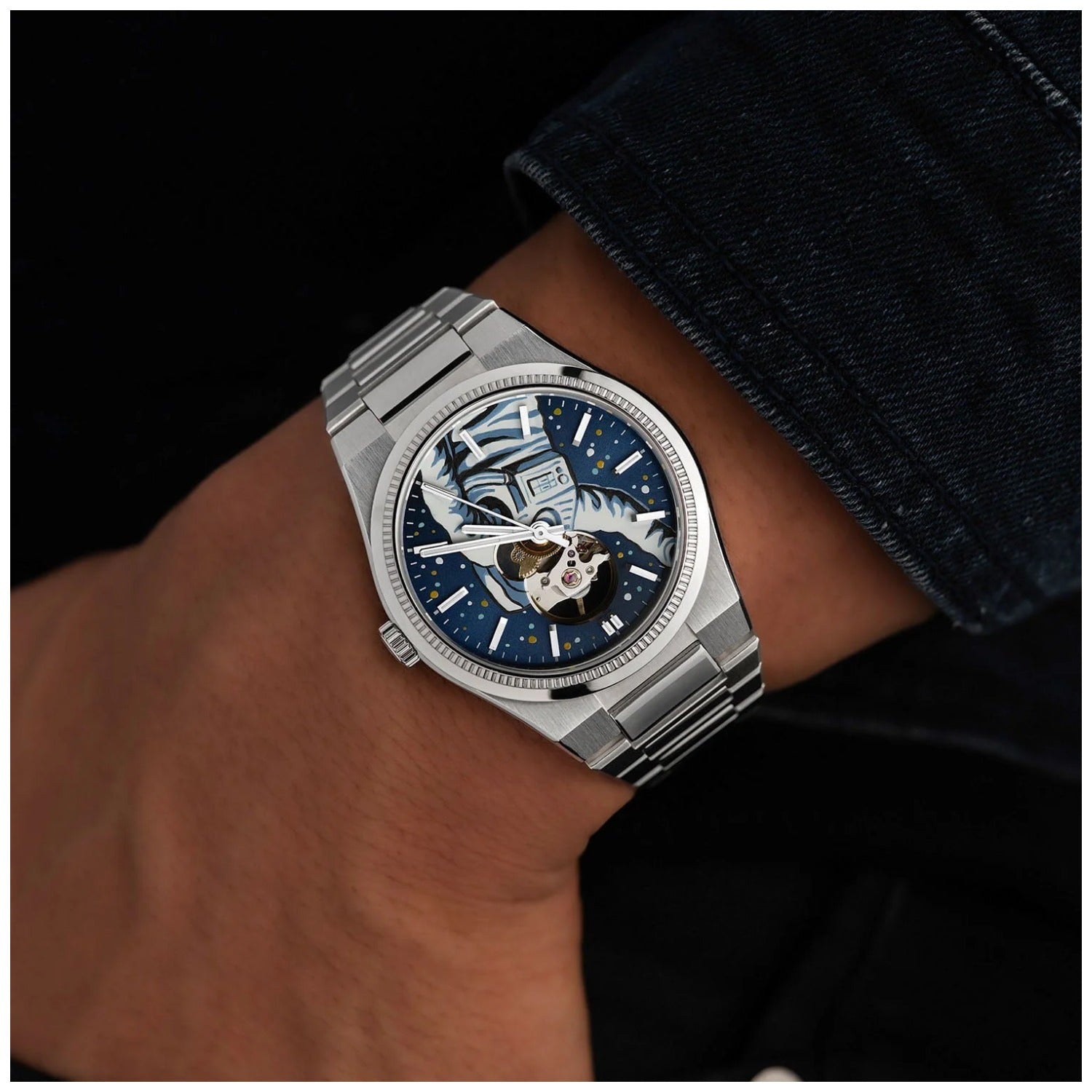 Festina x IFL Watches Astronaut F20053/2S Herren Armbanduhr • Handbemaltes Zifferblatt • Swiss Automatic, Bild 2