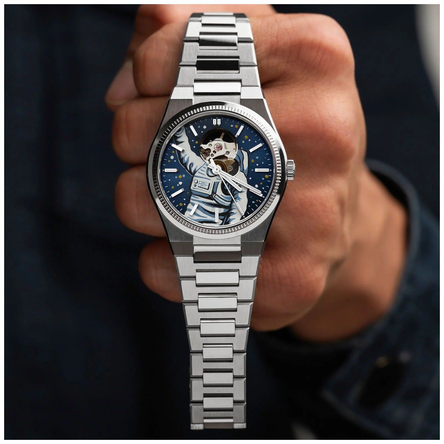 Festina x IFL Watches Astronaut F20053/2S Herren Armbanduhr • Handbemaltes Zifferblatt • Swiss Automatic, Bild 4