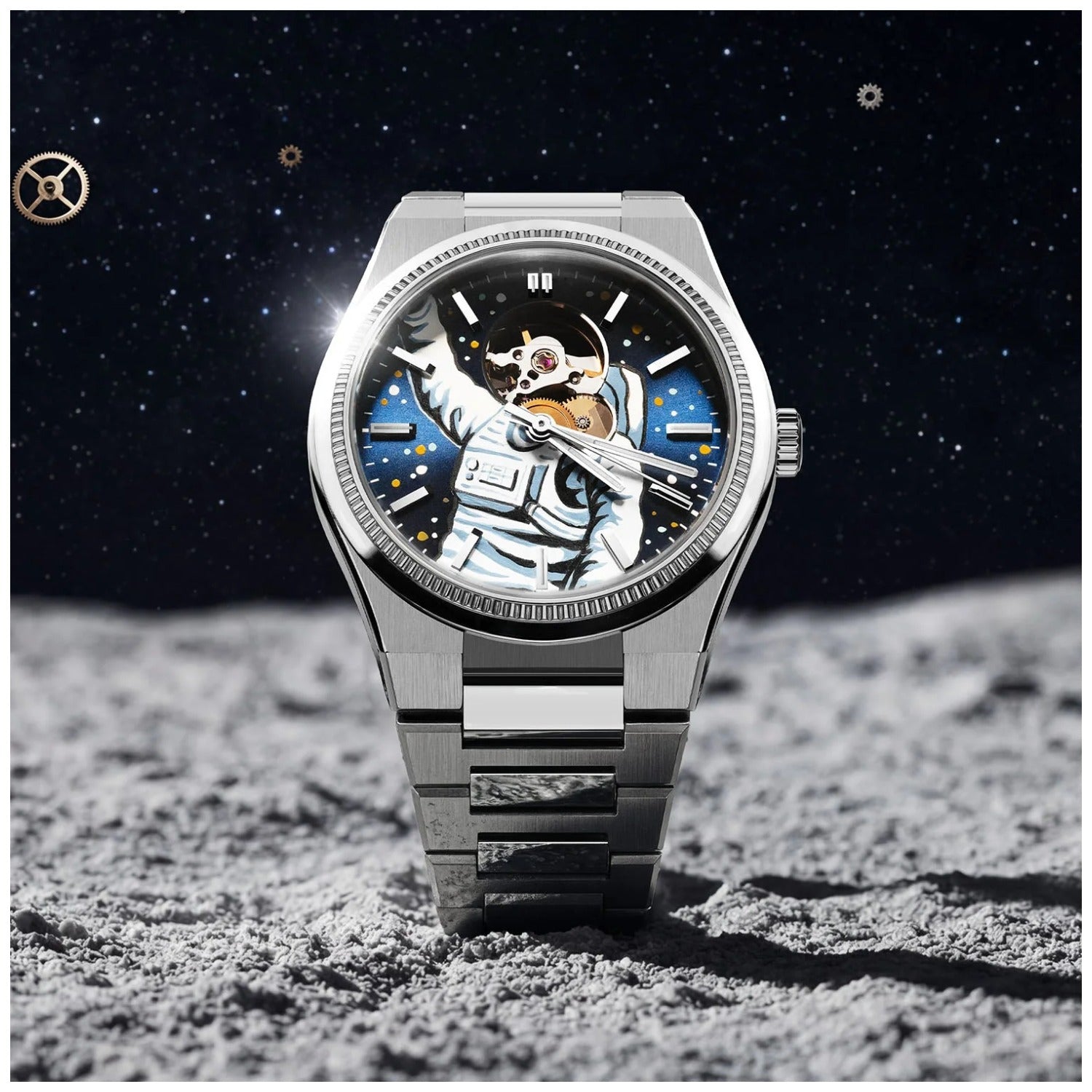 Festina x IFL Watches Astronaut F20053/2S Herren Armbanduhr • Handbemaltes Zifferblatt • Swiss Automatic, Bild 5