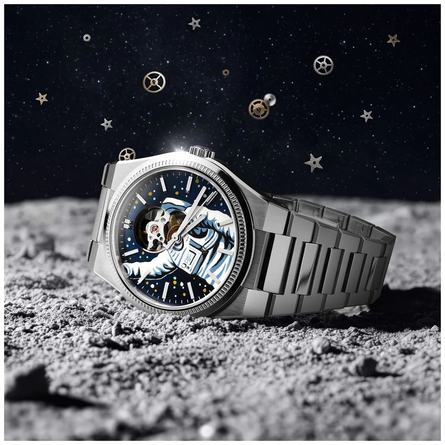 Festina x IFL Watches Astronaut F20053/2S Herren Armbanduhr • Handbemaltes Zifferblatt • Swiss Automatic, Bild 3