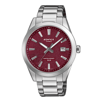 Casio EFV-160D-4AVEF Edifice Herrenuhr Dunkelrot • Mineralglas • 10 bar Wasserdicht