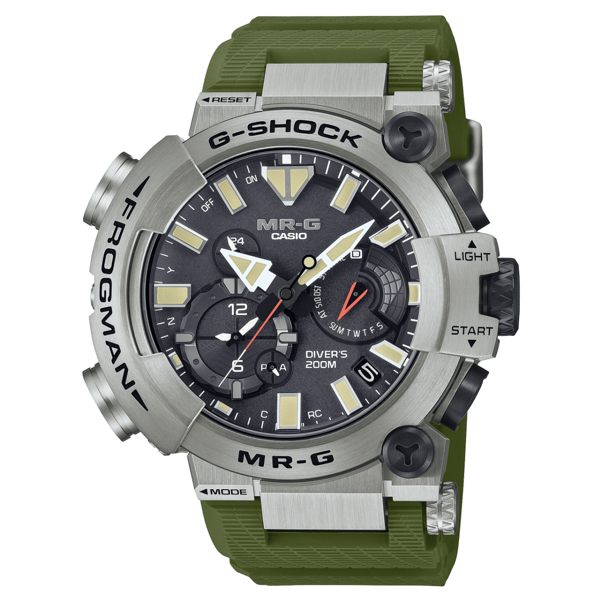 Casio MR-G MRG-BF1000RG-3ADR Herren • Saphirglas • Titan-Taucheruhr 200 m