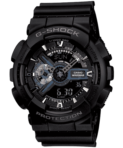 Casio GA-110-1BER G-Shock Herrenuhr Schwarz • Analog-Digital • 20 BAR Wasserdichtigkeit