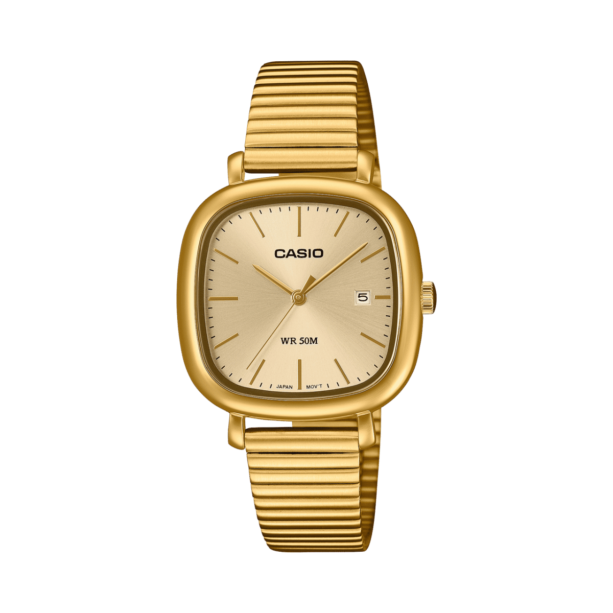 Casio LTP-B166G-9AVEF Damen Armbanduhr Gold • Mineralglas • Datumsanzeige
