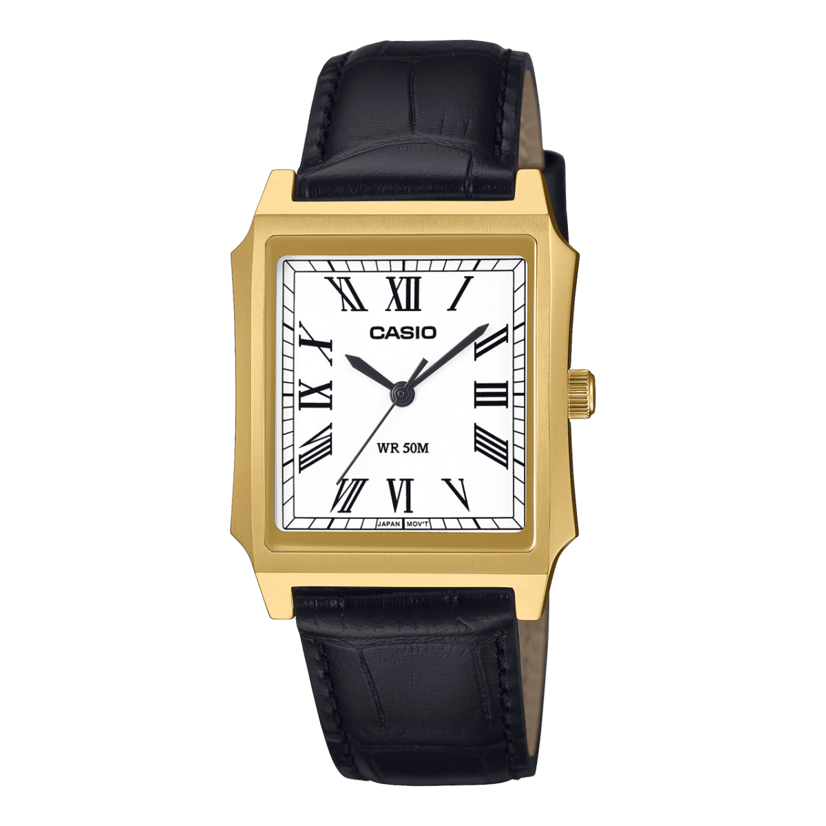 Casio Vintage MTP-B190GL-7BVEF Herrenuhr • Mineralglas sphärisch • Goldionbeschichtetes Edelstahlgehäuse