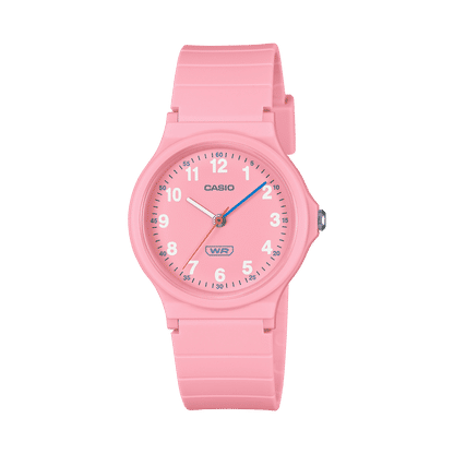 Casio LQ-24B-4BEF Timeless Collection Kinder Armbanduhr Rosa • Bio-Harz-Armband • Arabische Ziffern