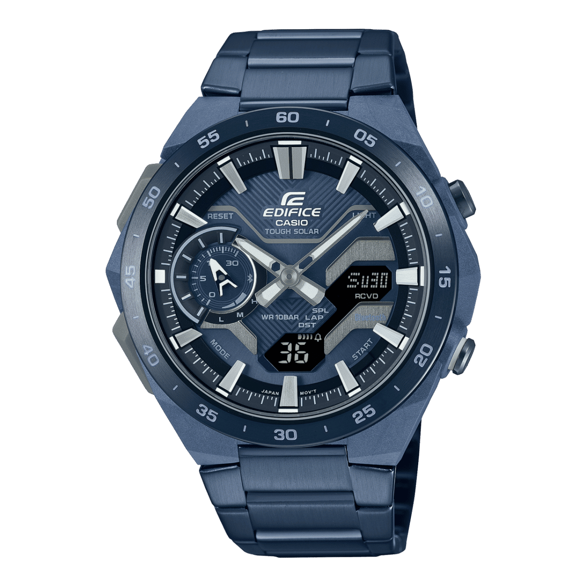 Casio ECB-2200CB-2AEF Edifice Herrenuhr Blau • Tough Solar • Bluetooth Smartphone-Link