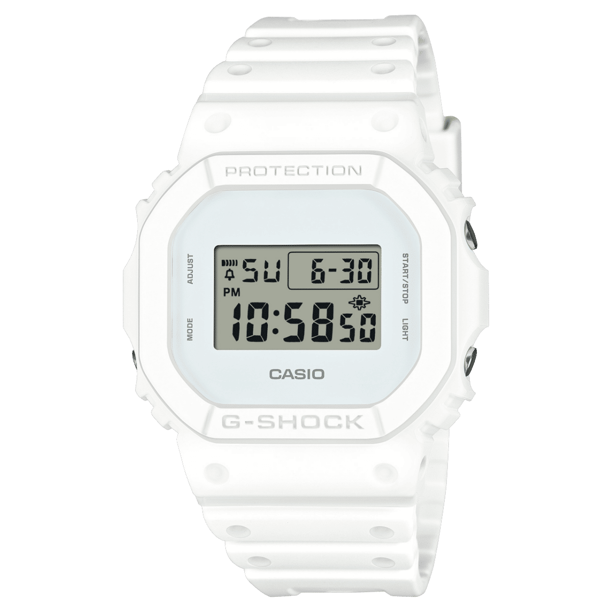 Casio DW-5600WW-7ER G-Shock Herrenuhr Weiß • Digitales Quarzwerk • 20 bar wasserdicht