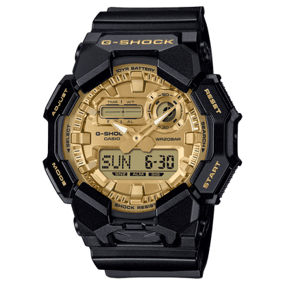 Casio GA-010GGB-1A9ER G-Shock Herrenuhr Schwarz/Gold • Ana-Digi Anzeige • 20 bar wasserdicht