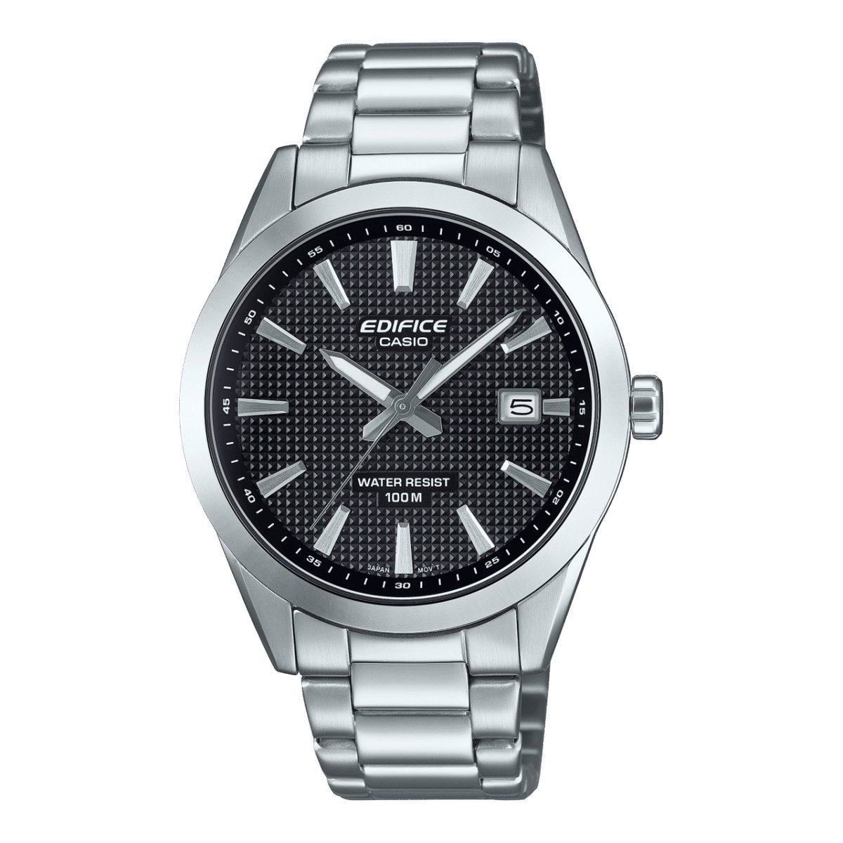 Casio Edifice EFV-160D-1AVEF Herrenuhr • Clous de Paris Muster • 10 bar Wasserdicht
