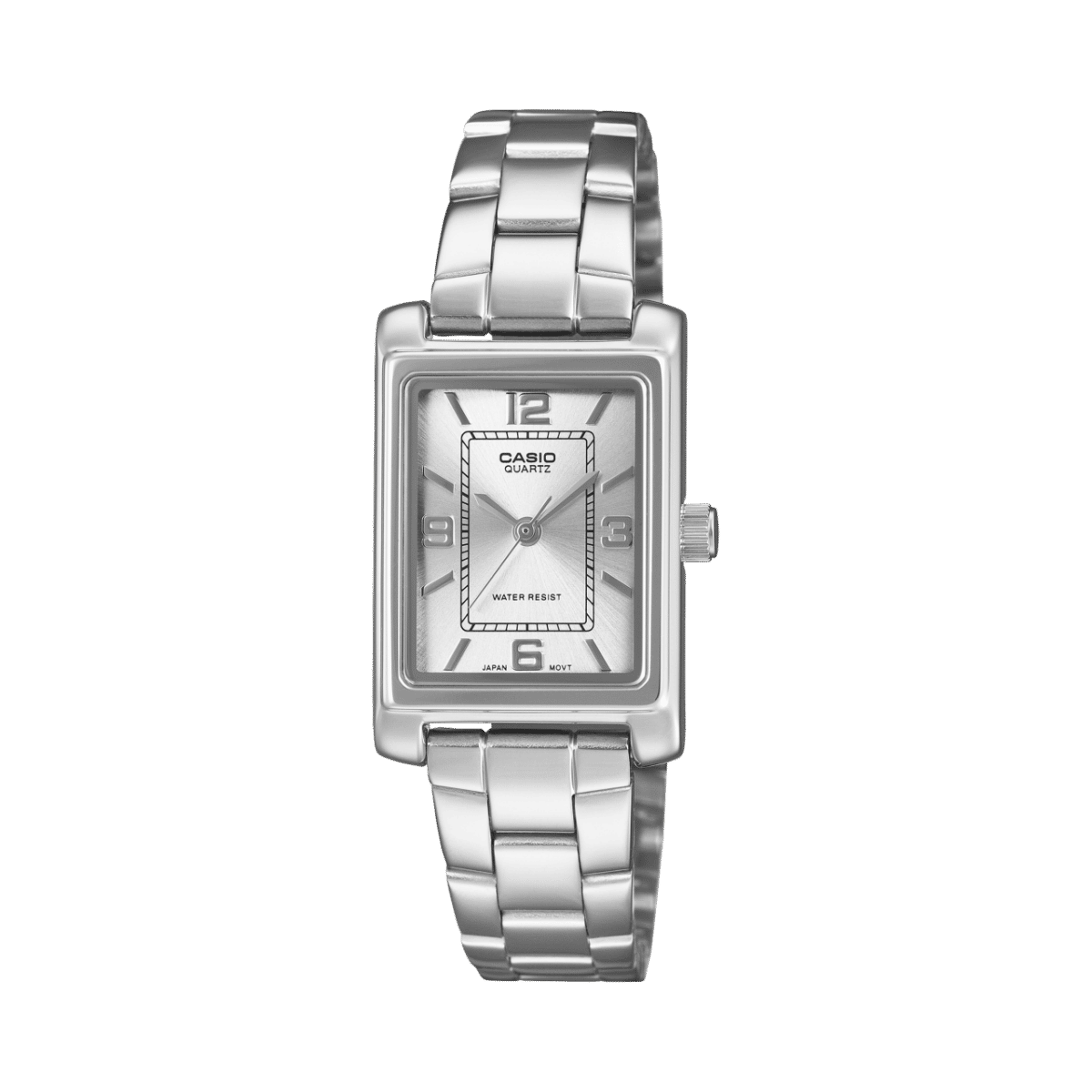 Casio LTP-1234PDD-7AEF Damen Armbanduhr Silberfarben • Mineralglas • Edelstahlband