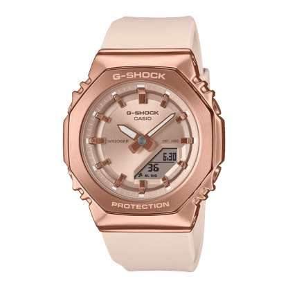 Casio G-Shock GM-S2110PG-4AER Damenuhr Roségold • Mineral-Uhrenglas • 20 BAR Wasserdicht