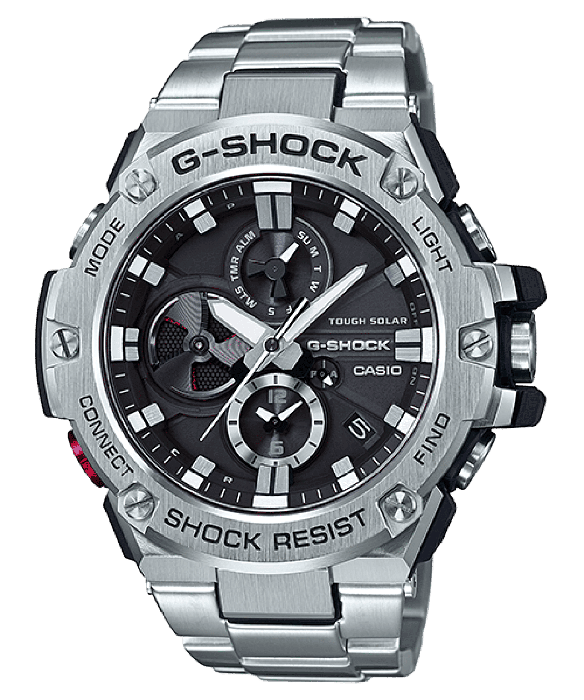 Casio GST-B100D-1AER G-Steel Herrenuhr Schwarz • Tough Solar • Bluetooth Smartphone-Link