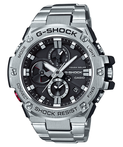 Casio GST-B100D-1AER G-Steel Herrenuhr Schwarz • Tough Solar • Bluetooth Smartphone-Link