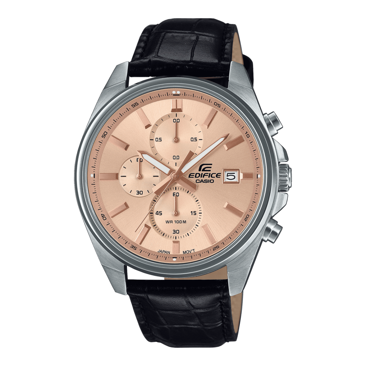 Casio EFV-610EL-5AUEF Herrenuhr Chronograph Roségold / Schwarz • Mineralglas • 10 Bar wasserdicht