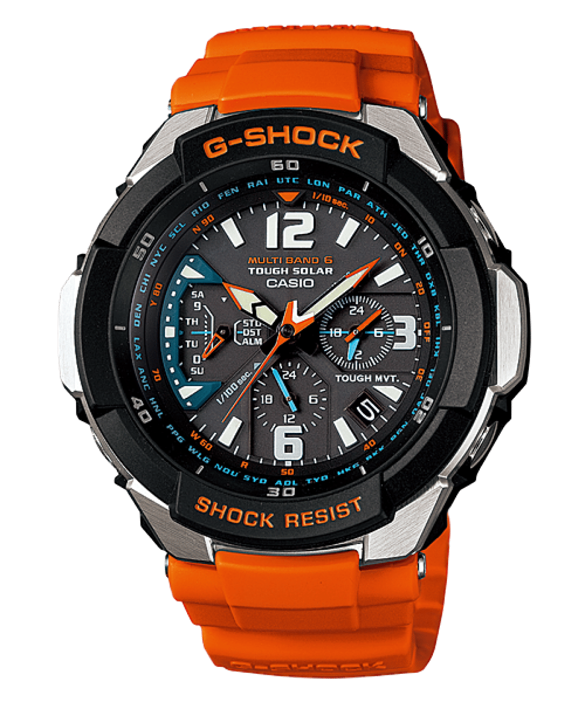 Casio G-Shock GW-3000M-4AER Herrenuhr • Tough Solar & Multi-Band 6 • 1/100-Sek.-Chronograph
