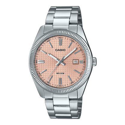 Casio Timeless MTP-1302PE-4AVEF Herrenuhr • Mineralglas • Edelstahlarmband