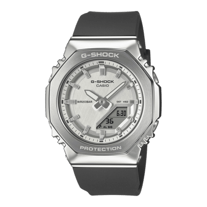 Casio G-Shock GM-S2110-1A7ER Damen Armbanduhr • Biobasiertes Harz • Achteckige Metalllünette