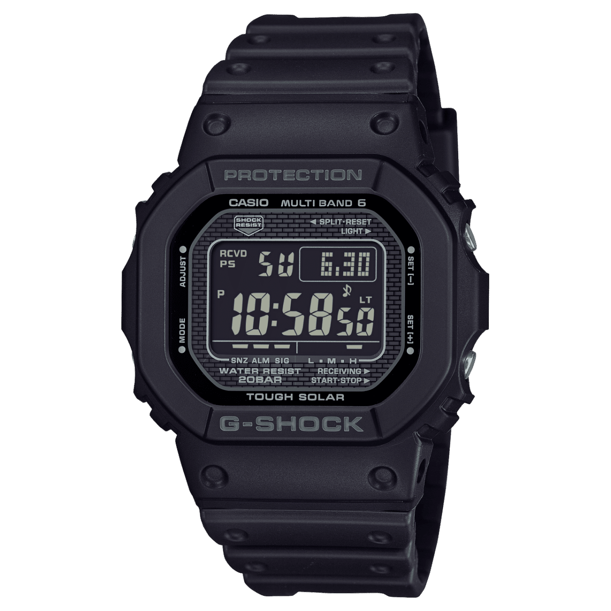 Casio GW-5000HS-1ER G-Shock Origin Herrenuhr Schwarz • Tough Solar & Multiband 6 • Diamantbeschichtung
