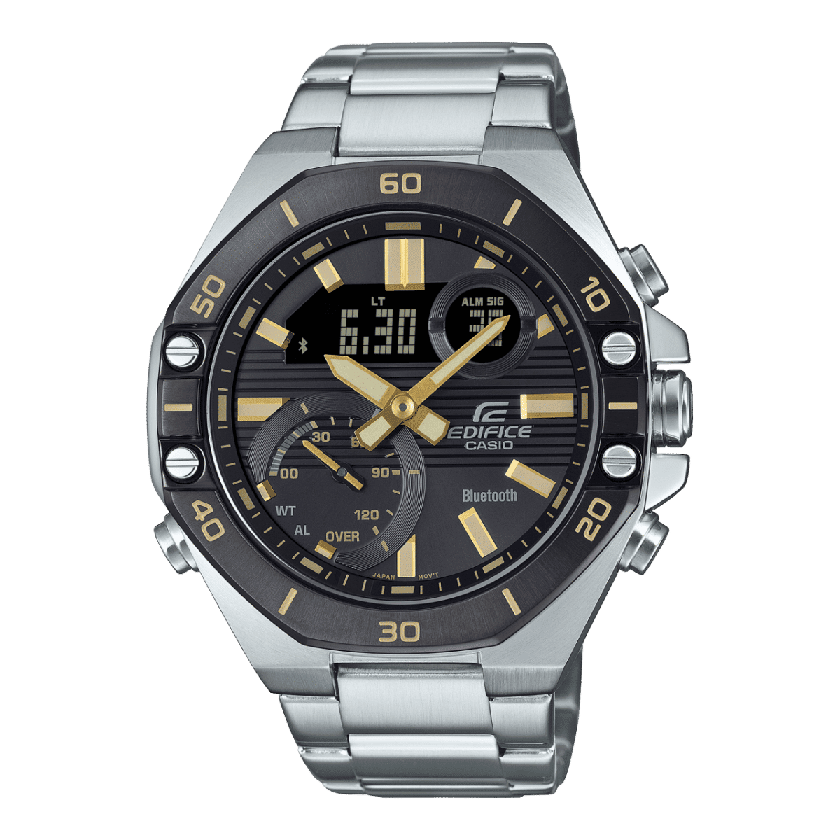 Casio ECB-10DB-1A9EF Herren Edifice Schwarz • Bluetooth Smartphone Link • Mineralglaswerk