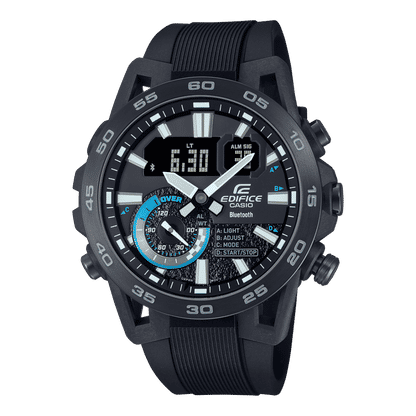 Casio ECB-40PB-1AEF Edifice Herrenuhr Schwarz • Bluetooth Smartphone-Link • Motorsport-Design