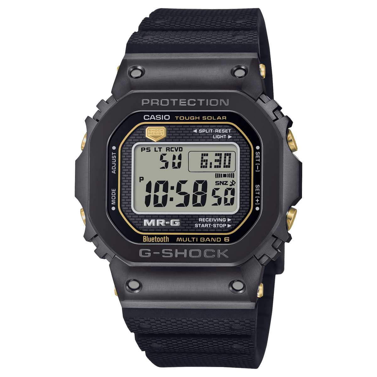 Casio G-Shock Pro MRG-B5000R-1DR Herrenuhr • Titan/Cobarion Gehäuse • Solar & Funk
