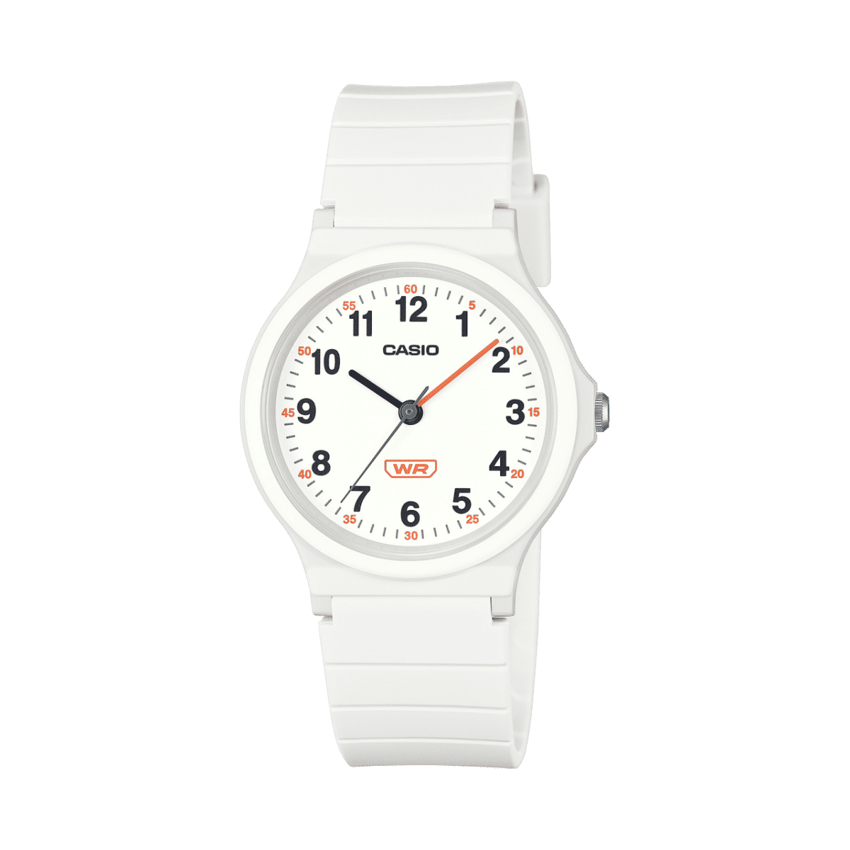 Casio LQ-24B-7BEF Timeless Collection Kinder-Armbanduhr Weiß • Bio-Harz-Armband • Leichte Analoguhr