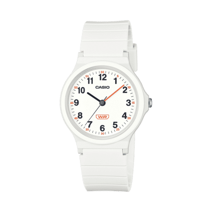 Casio LQ-24B-7BEF Timeless Collection Kinder-Armbanduhr Weiß • Bio-Harz-Armband • Leichte Analoguhr