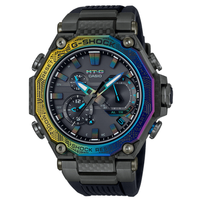 Casio G-Shock MTG-B2000YR-1AER Herrenuhr • Regenbogen Ionenplattierung • Tough Solar mit Multiband 6