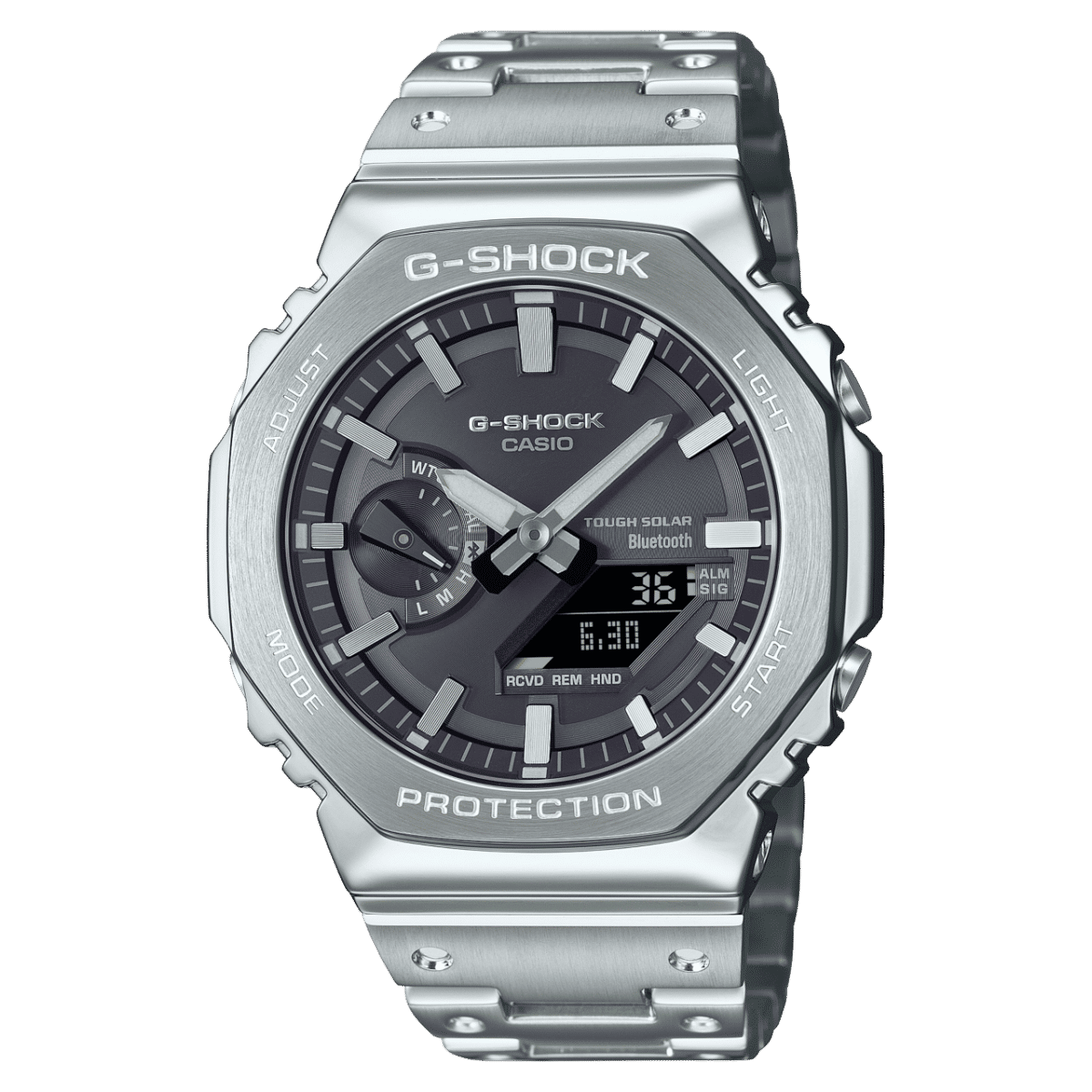 Casio G-Shock GM-B2100SD-1AER Herrenuhr • Vollmetall Edelstahl • Tough Solar & Bluetooth