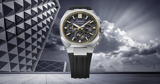 Seiko Astron HAB003J1 Herrenuhr Bicolor • GPS Solar • Saphirglas